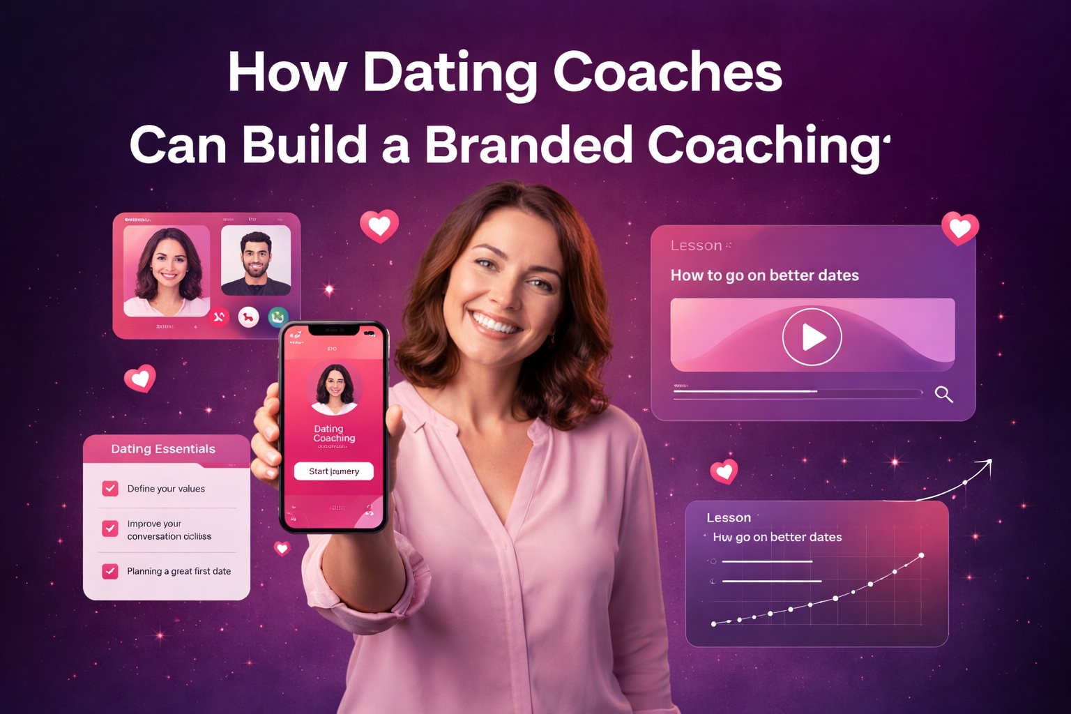 Approach Coach branded app for dating coaches